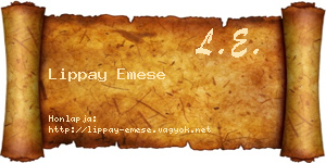 Lippay Emese névjegykártya